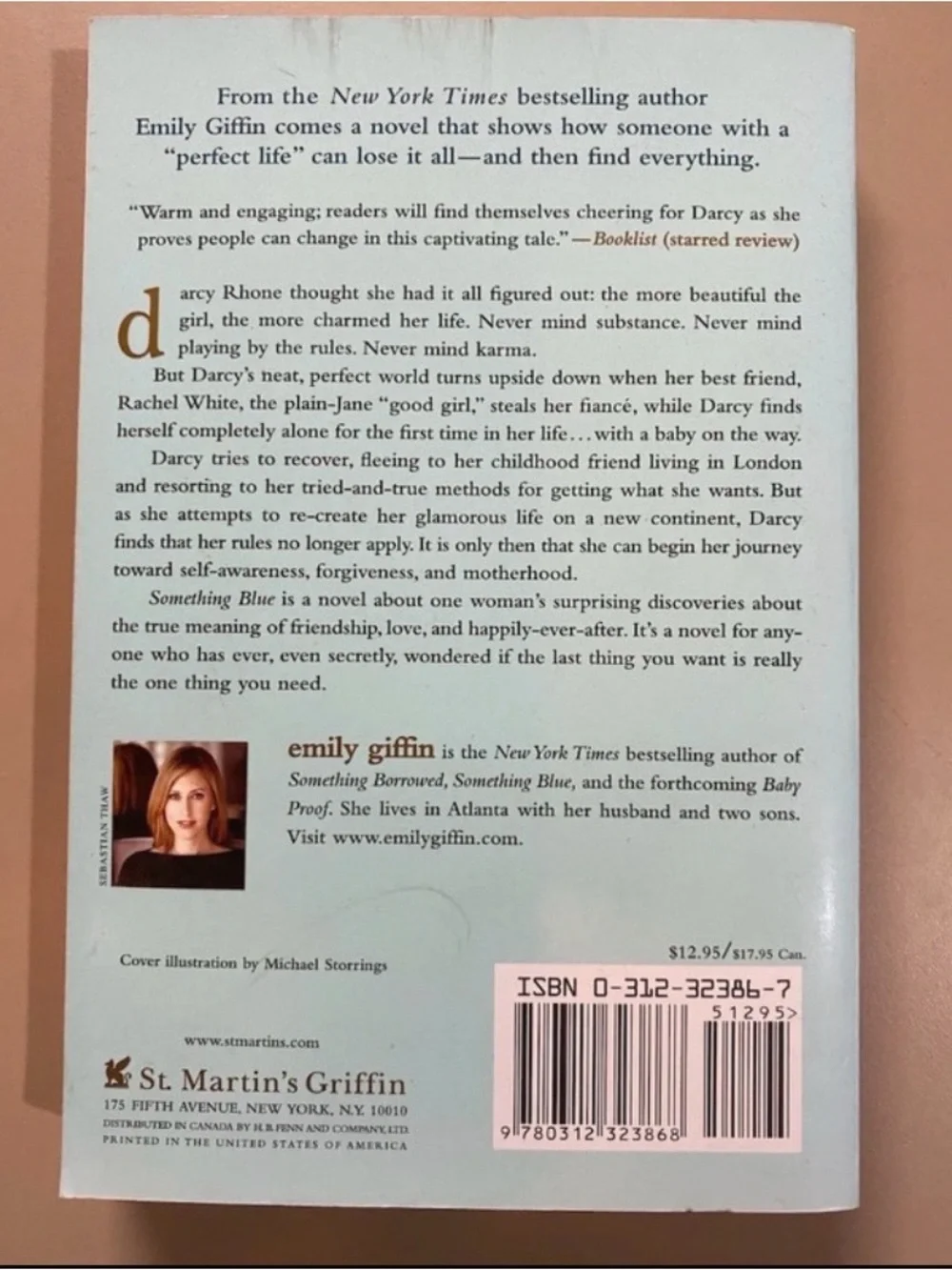 Something Blue paperback by Emily Giffin